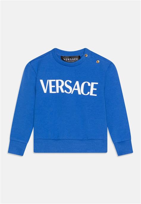 felpa versace blu|Altro.